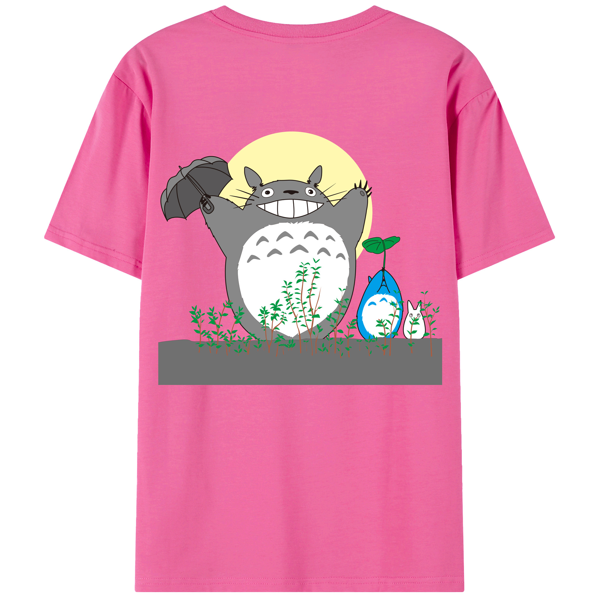 （画像用） となりのトトロ 草壁メイ 草壁サツキ My Neighbor Totoro Satsuki Kusakabe Mei Kusakabe レディース半袖Tシャツ(バックプリント)